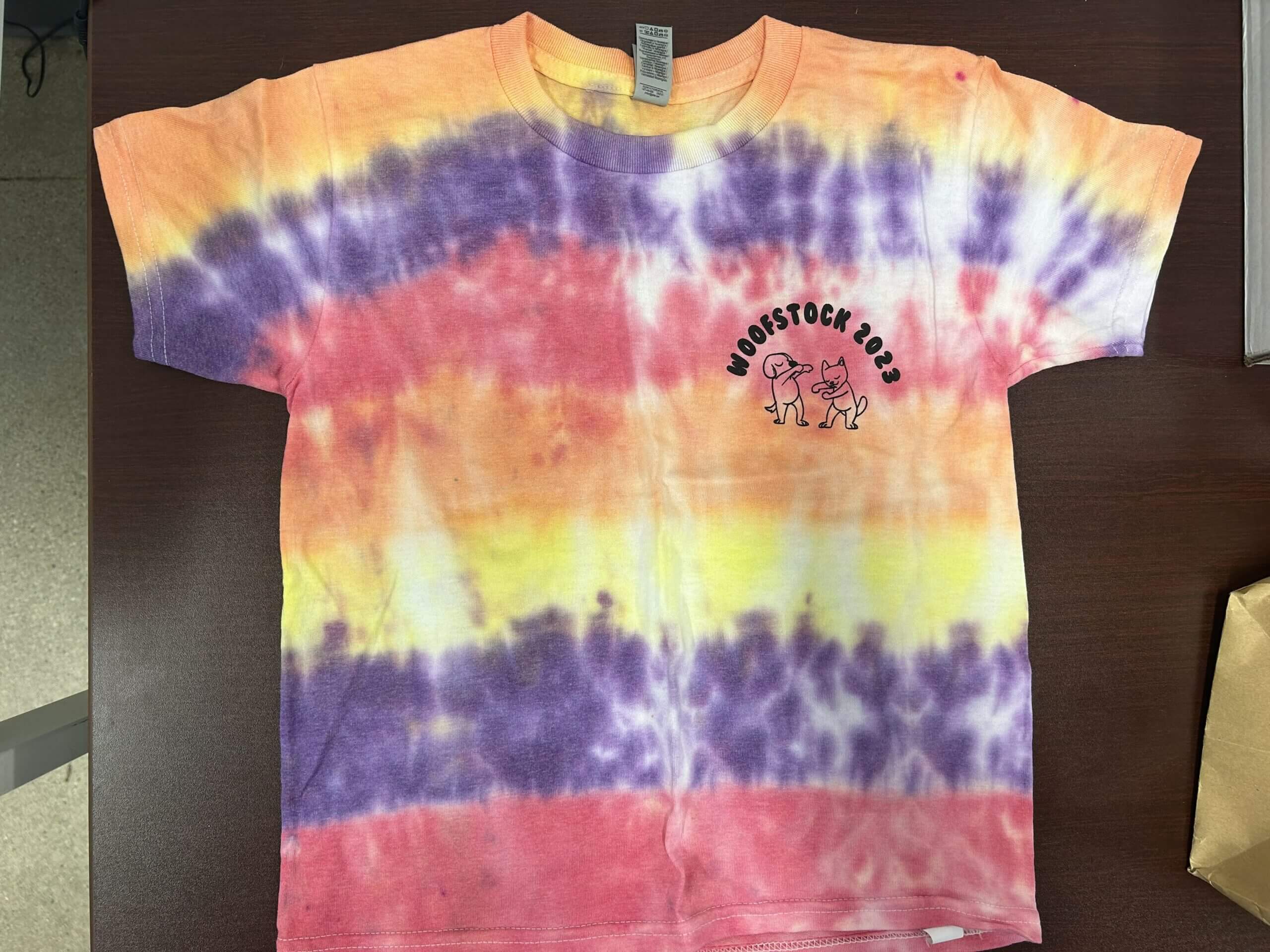 Tie Dyed Shop Pink Purple Tie Dye Heart Shirt Small