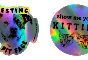 Heartland Iridescent Stickers
